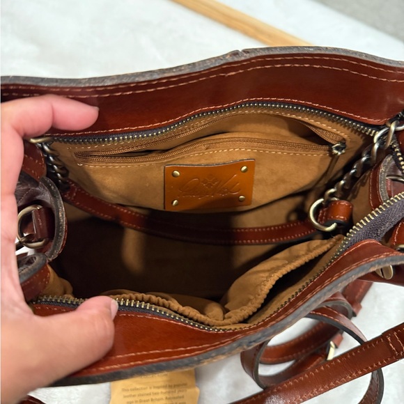 Patricia Nash Brown Crossbody Bag - Picture 5 of 6